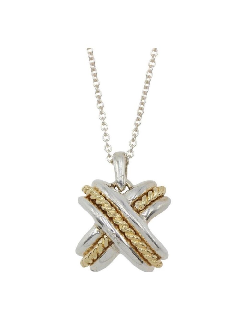 Tiffany & Co Yellow Gold Signature Necklace